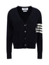 THOM BROWNE 38 merino wool cardigan