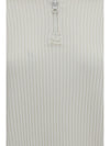 ribbed zip sweater