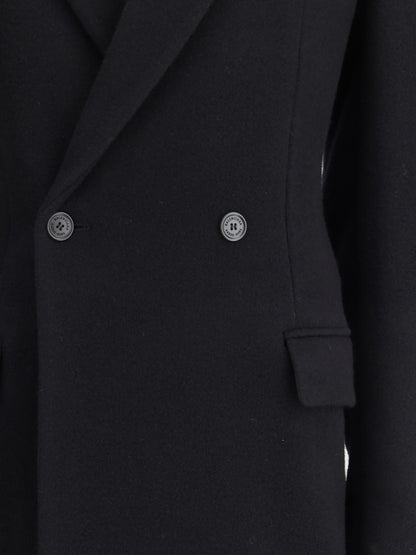 BALENCIAGA 36 oversized godet double-breasted coat