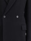 oversized godet double-breasted coat