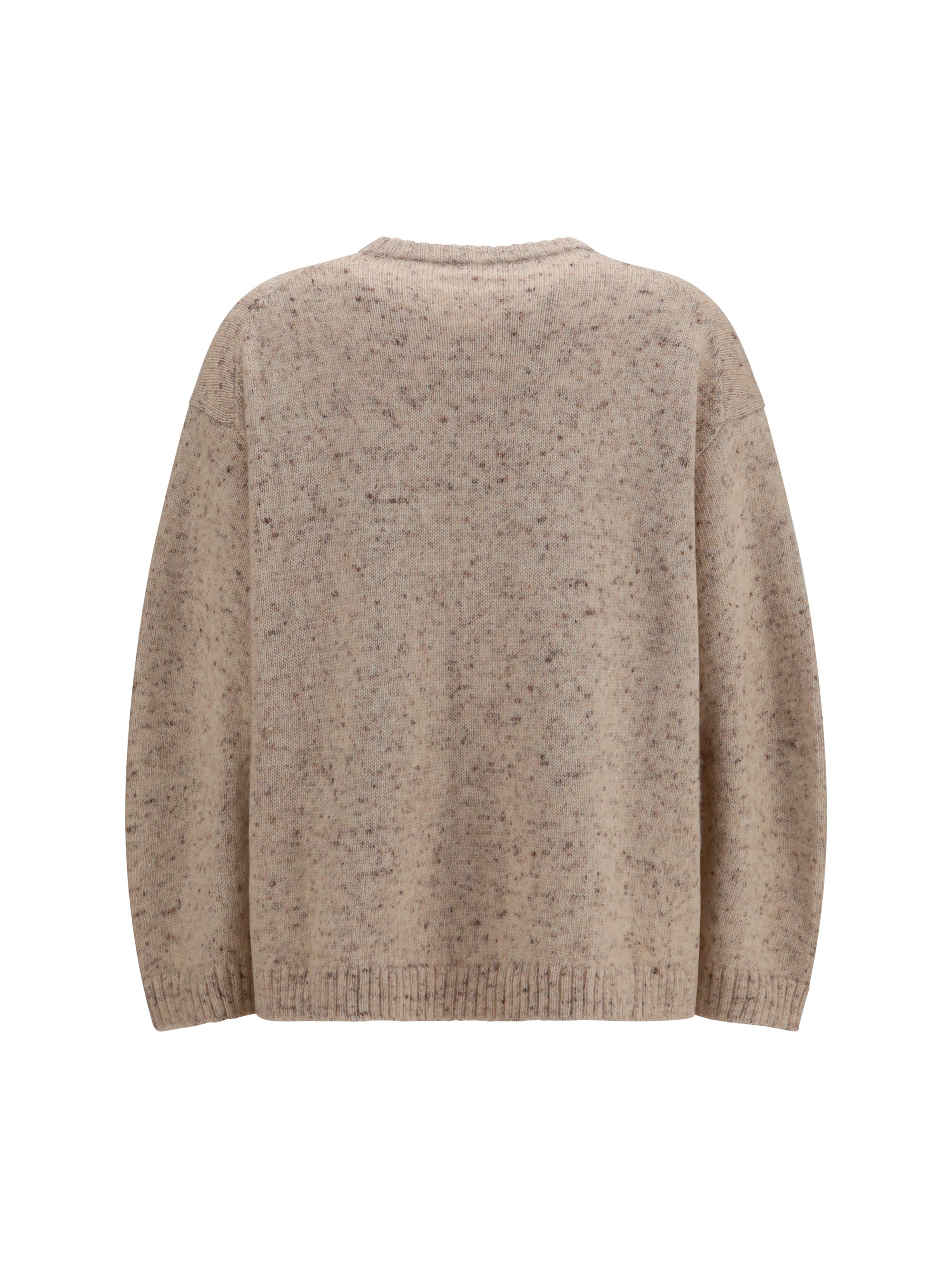 bouclé yarn sweater with lurex
