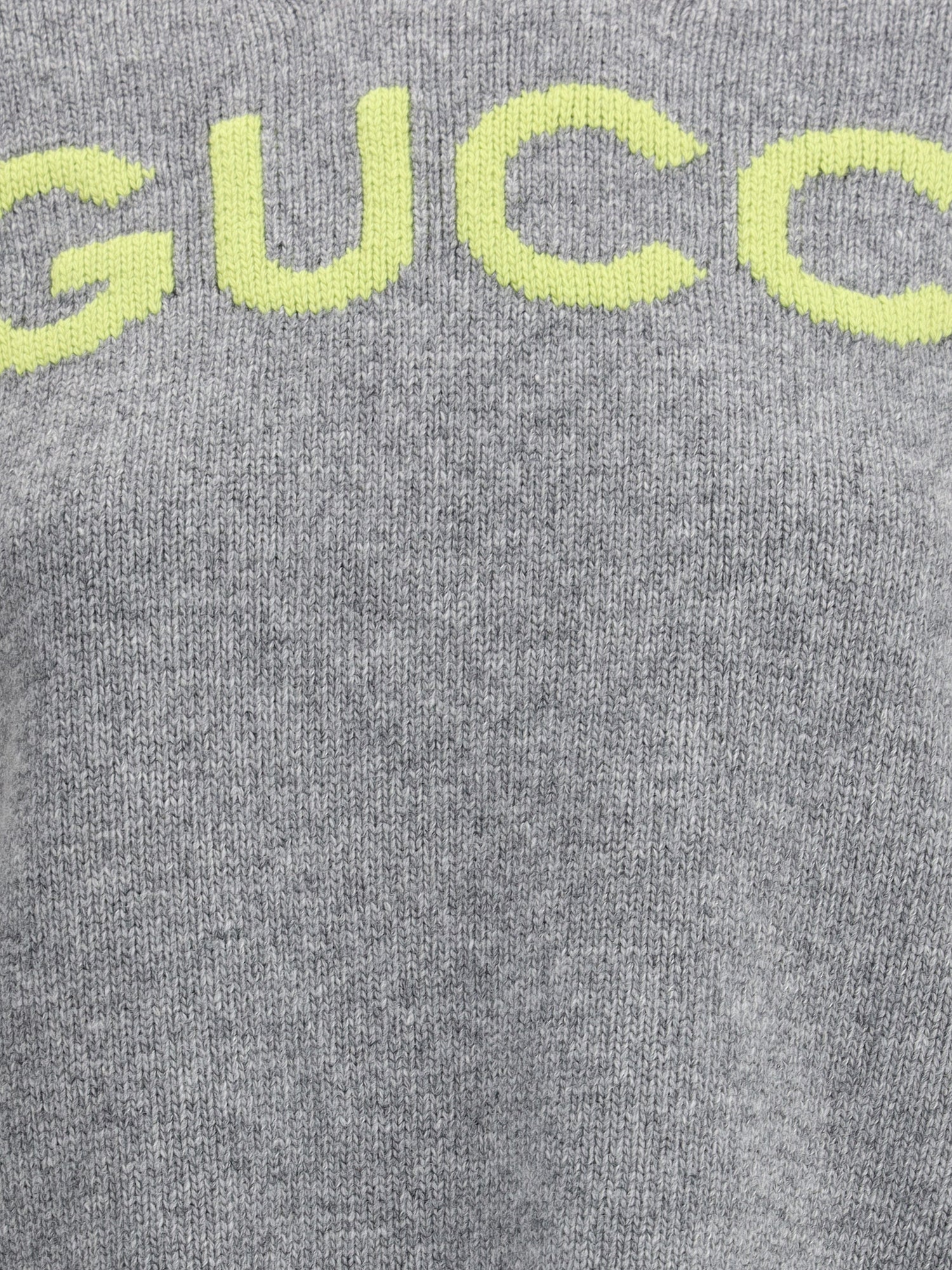 GUCCI M wool sweater with embroidered monogram