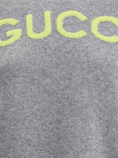 GUCCI M wool sweater with embroidered monogram