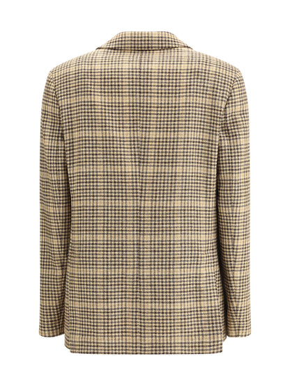 LARDINI 44 houndstooth blazer