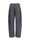 barrel cargo pants in virgin wool twill with monile