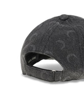 MARINE SERRE OS moon laser denim baseball hat
