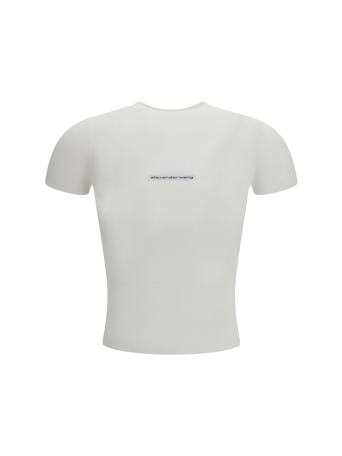 ALEXANDER WANG M jacquard logo short sleeve crewneck
