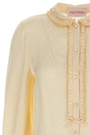 all-over toute la v jacquard silk shirt