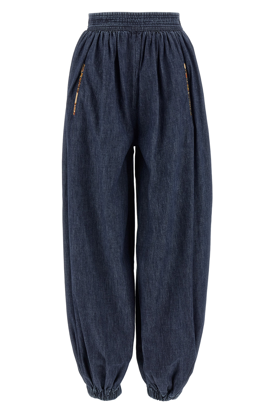 VALENTINO GARAVANI 38 chambray cotton denim pants