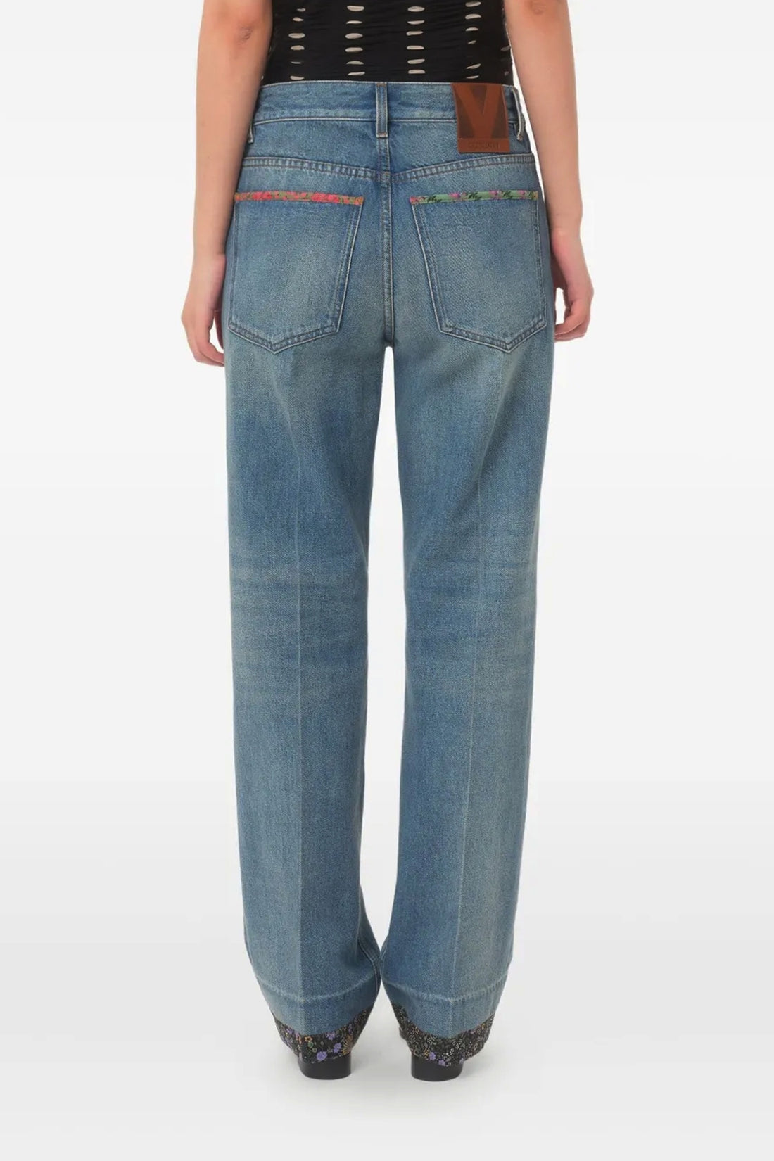 VALENTINO GARAVANI 28 medium blue denim cotton jeans