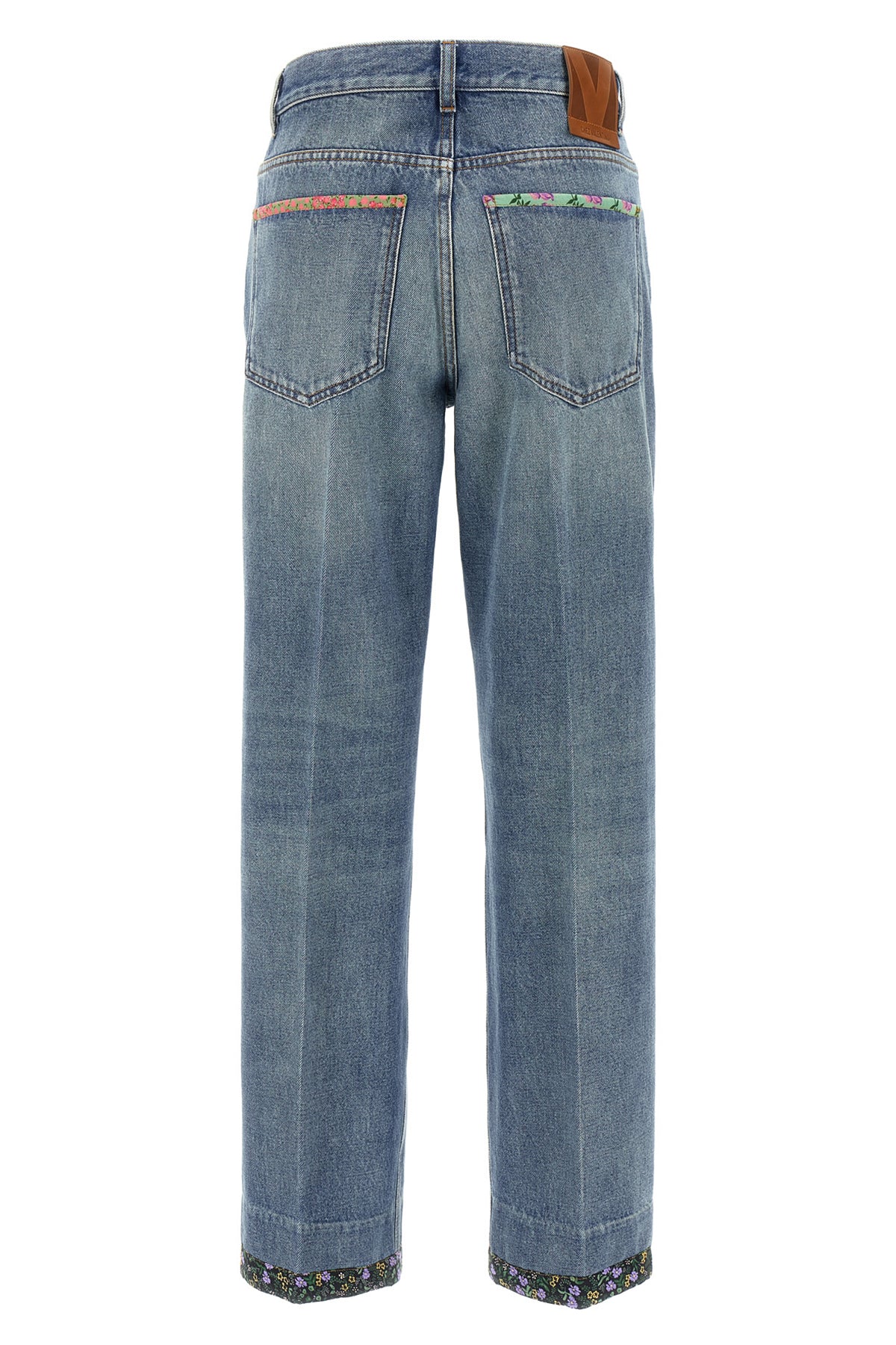 medium blue denim cotton jeans
