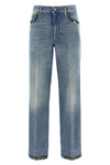 medium blue denim cotton jeans
