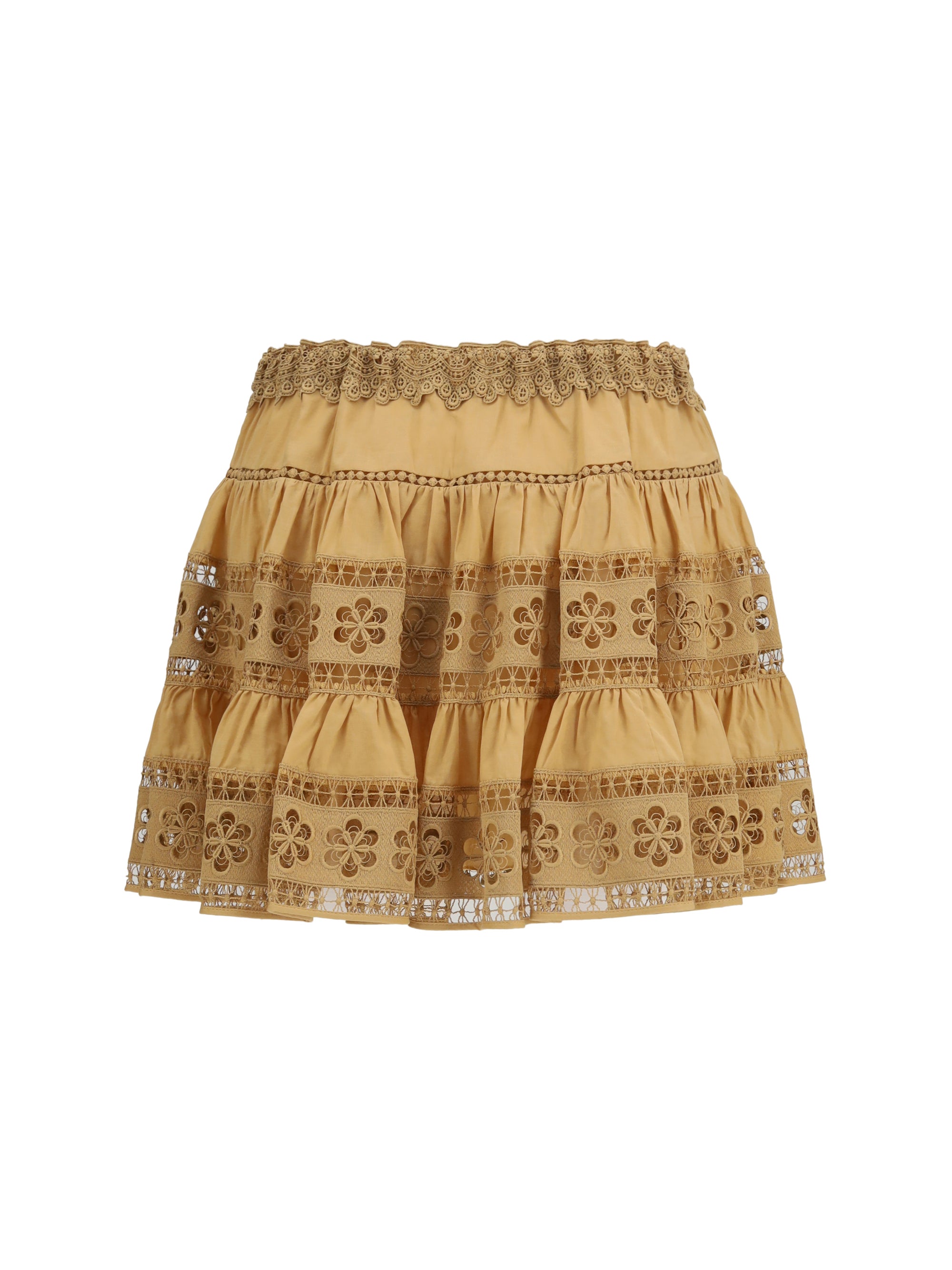 lea short skirt in cotton voile