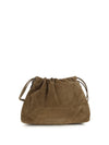 suede pouch bag