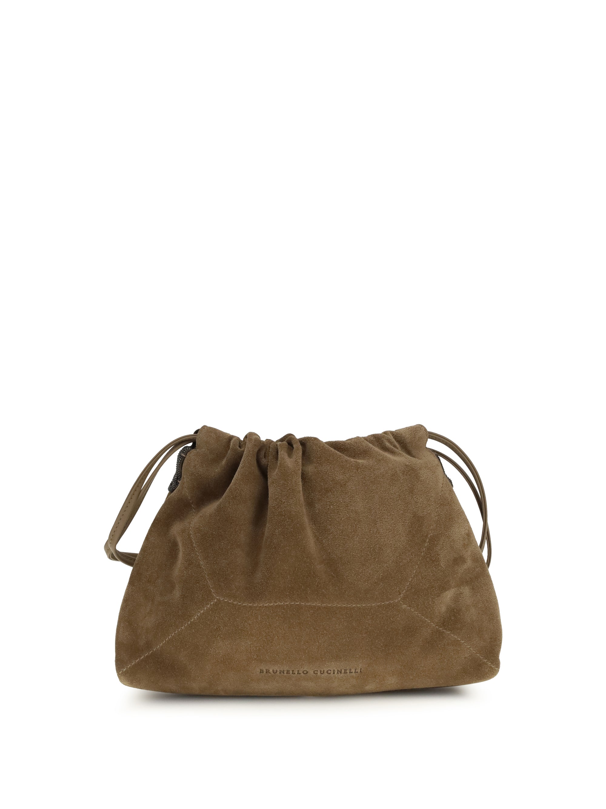 suede pouch bag