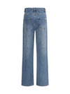 straight-leg jeans with all-over rhinestones