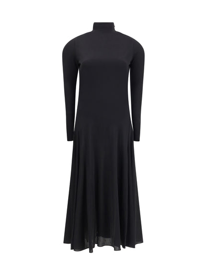 ALAIA 38 fluid jersey heart dress