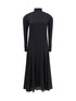 ALAIA 38 fluid jersey heart dress