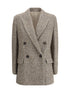 BRUNELLO CUCINELLI 42 virgin wool and silk mélange jacket