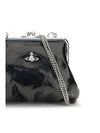 granny frame patent leather handbag
