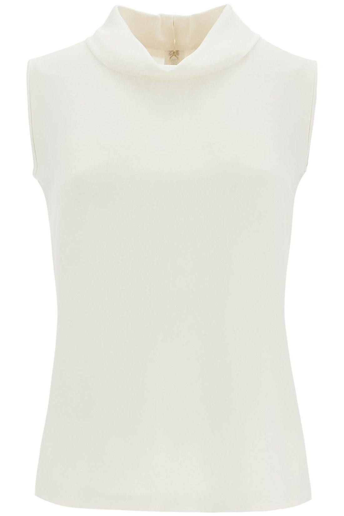 sleeveless silk top without