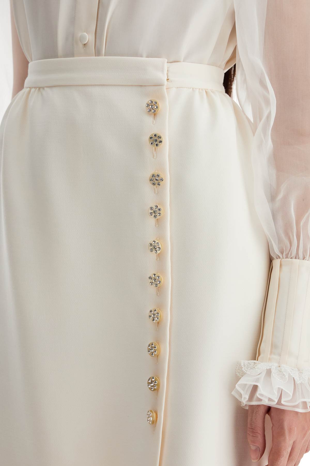 crepe couture skirt