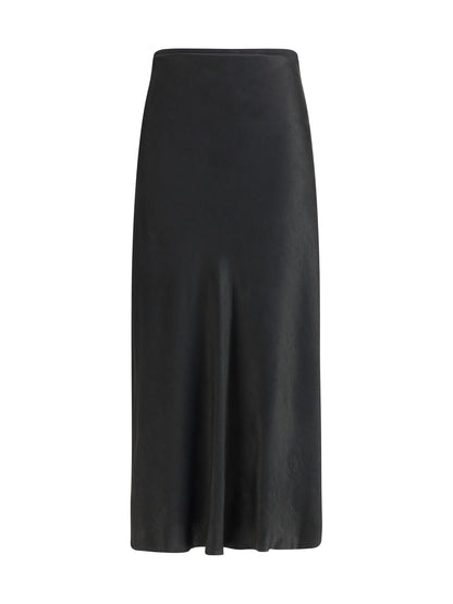 MARGIELA 44 satin midi skirt 
