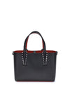 leather tote bag with spikes