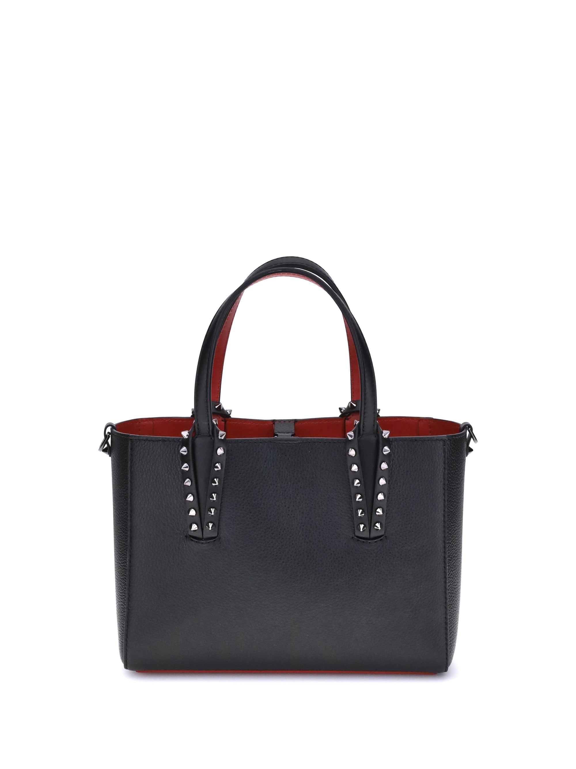 leather tote bag with spikes