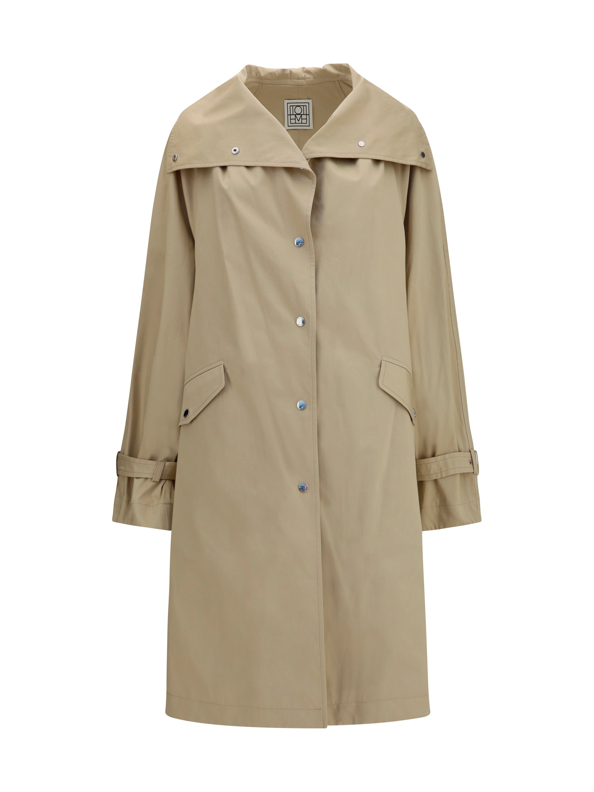 oversized cotton trench