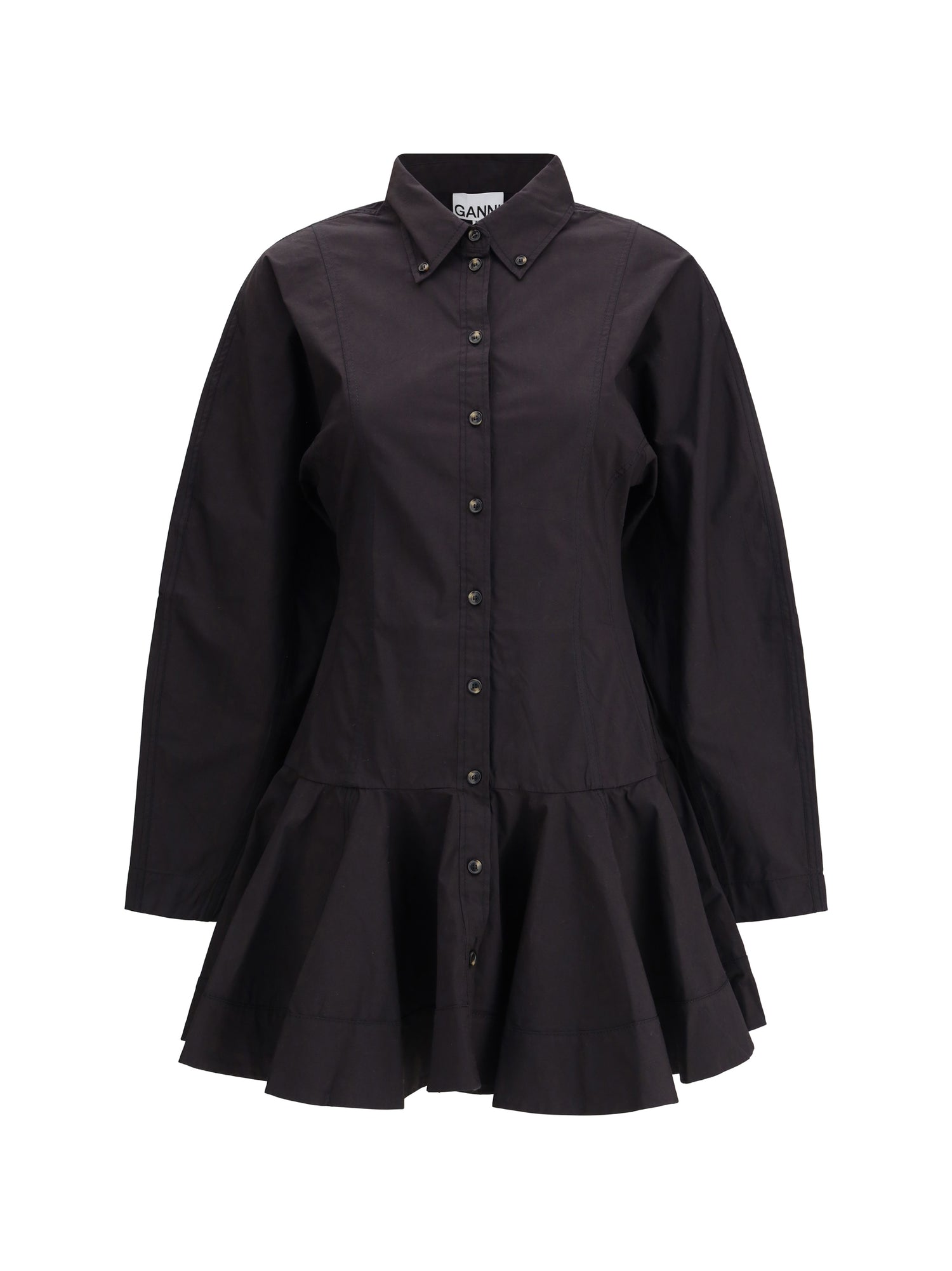 GANNI 36 short chemisier dress