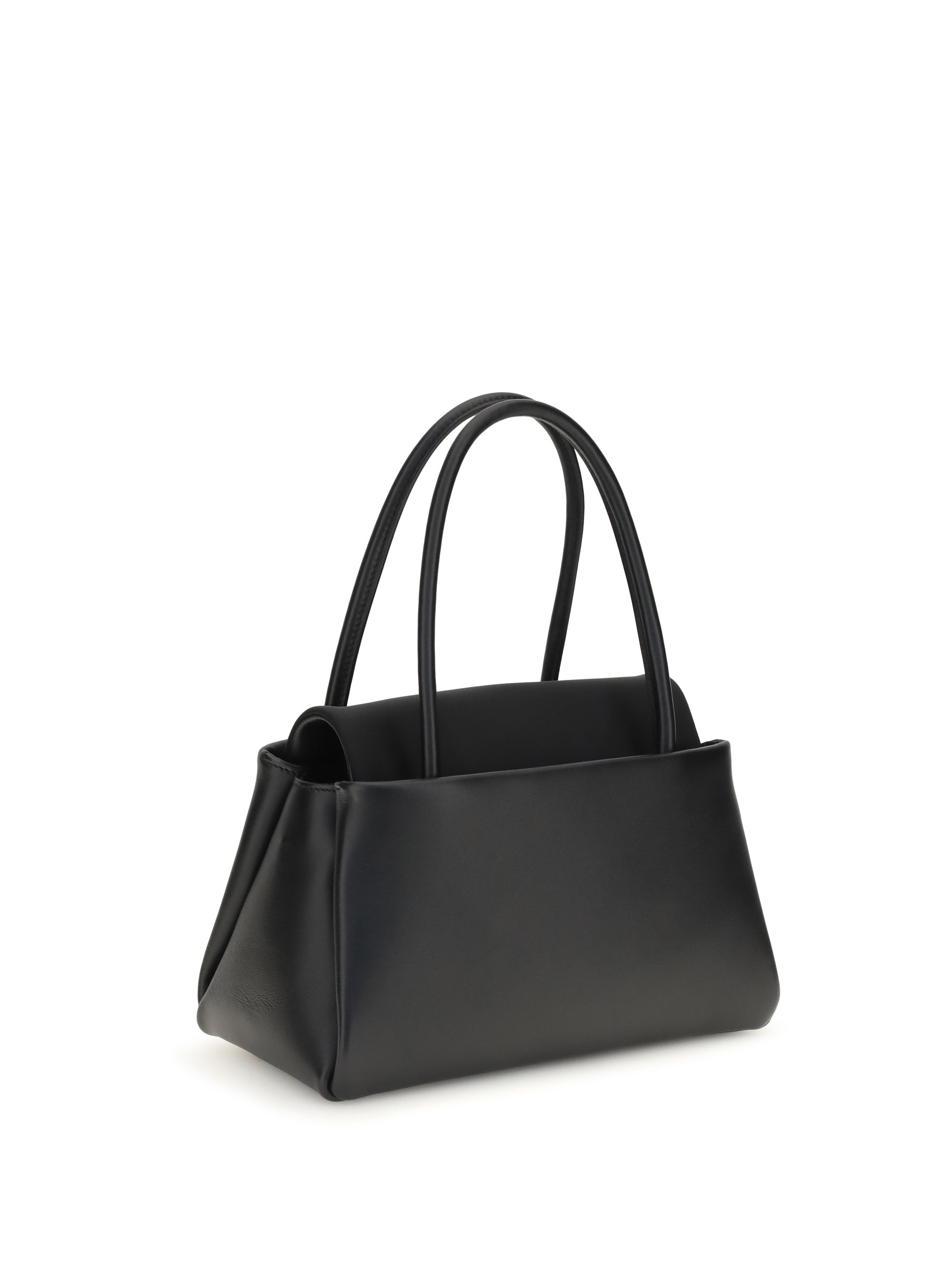 top handle bag with triangle logo