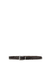 woven leather belt