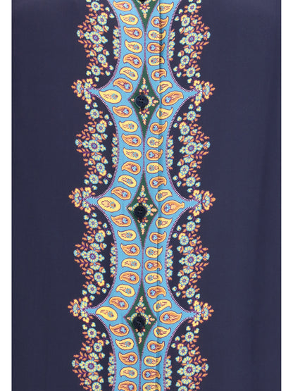 ETRO 42 silk shirt paisley print