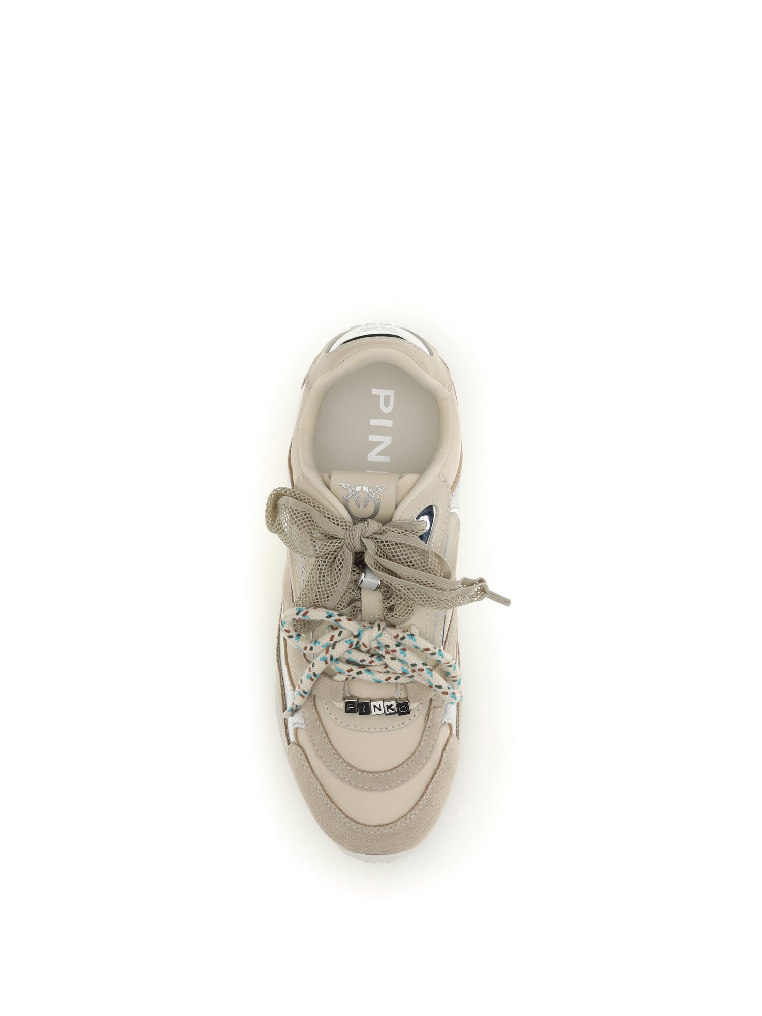 PINKO 36 yulia sneakers in suede with nylon inserts