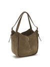 hammock flip suede handbag