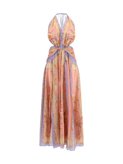 indra halterneck maxi dress