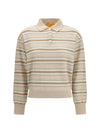 college striped polo sweater