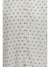 cotton broderie anglaise shirt with all-over logo embroidery