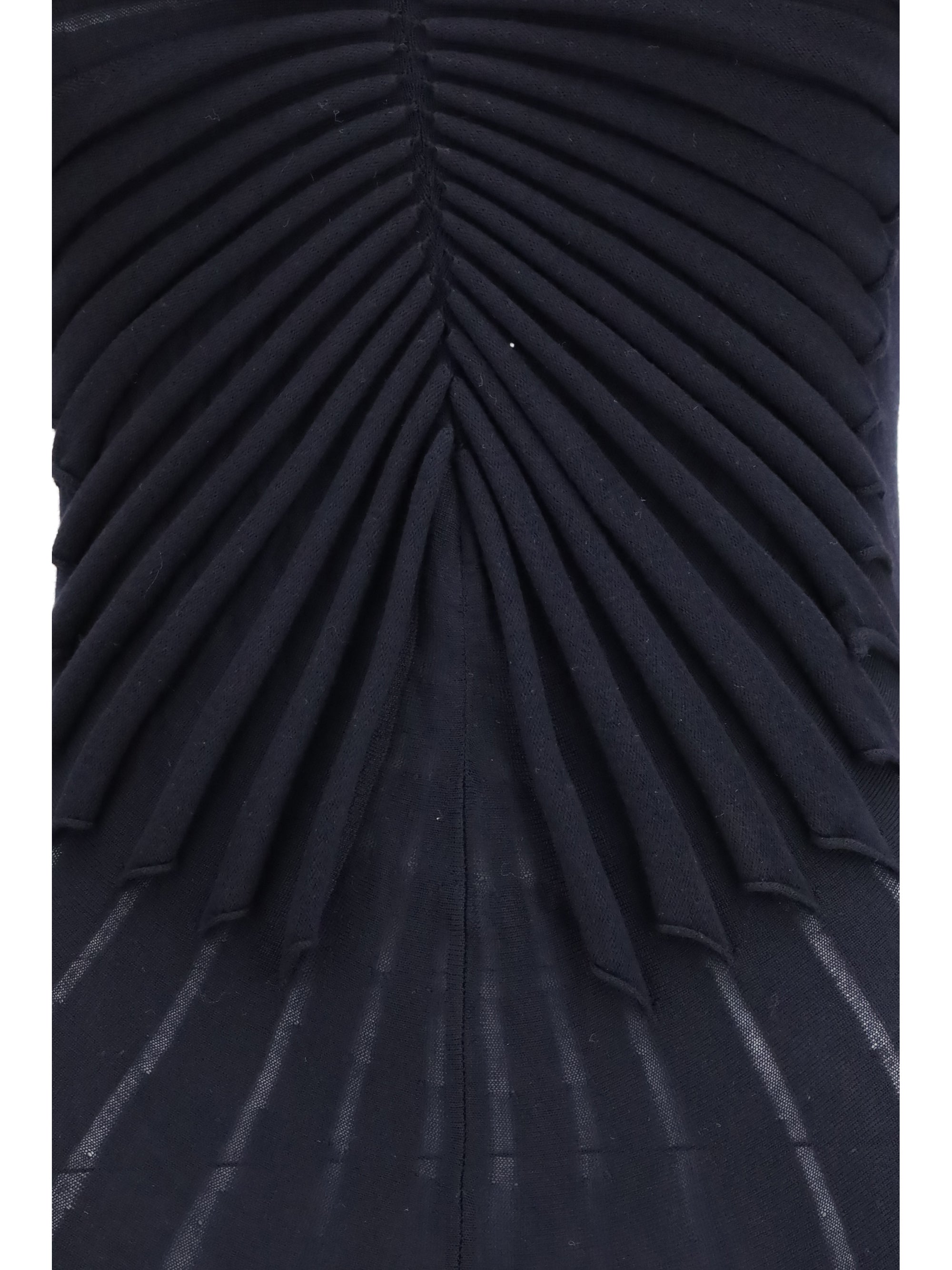 ALAIA 38 wool shaping dress