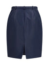 silk faille skirt