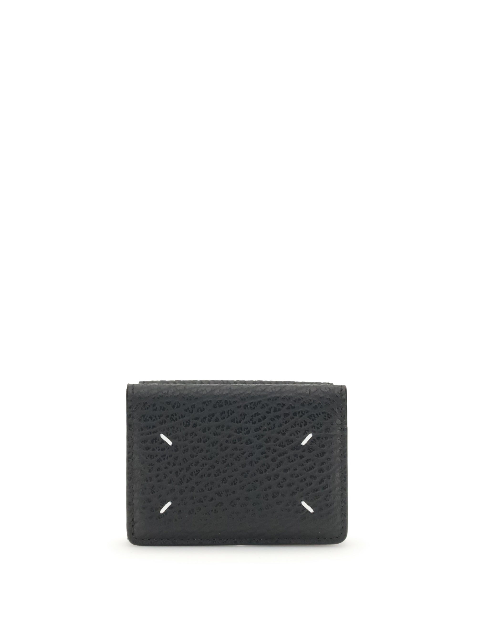 wallet with white stitch
