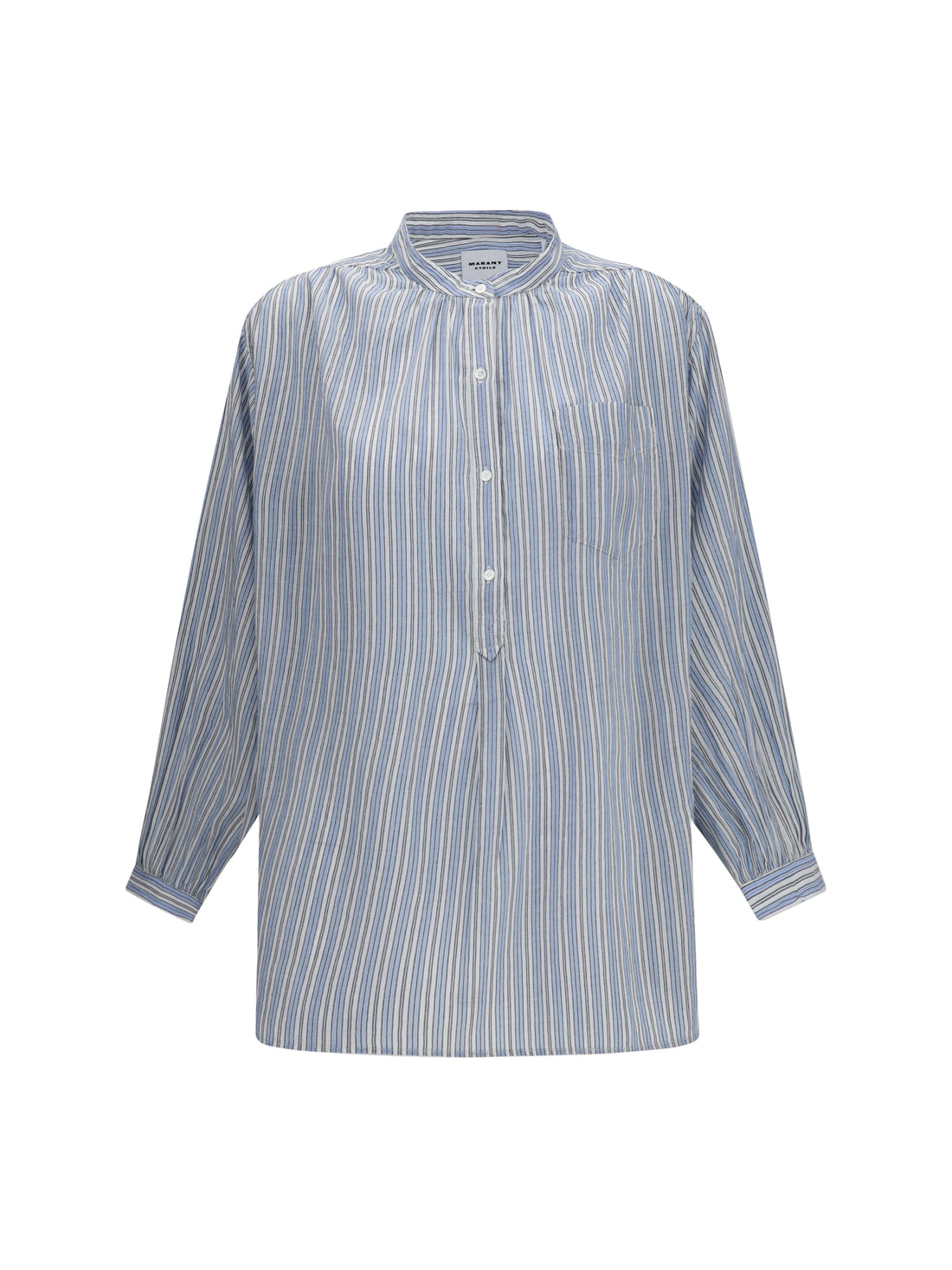 MARANT ETOILE 36 sapha striped cotton voile shirt