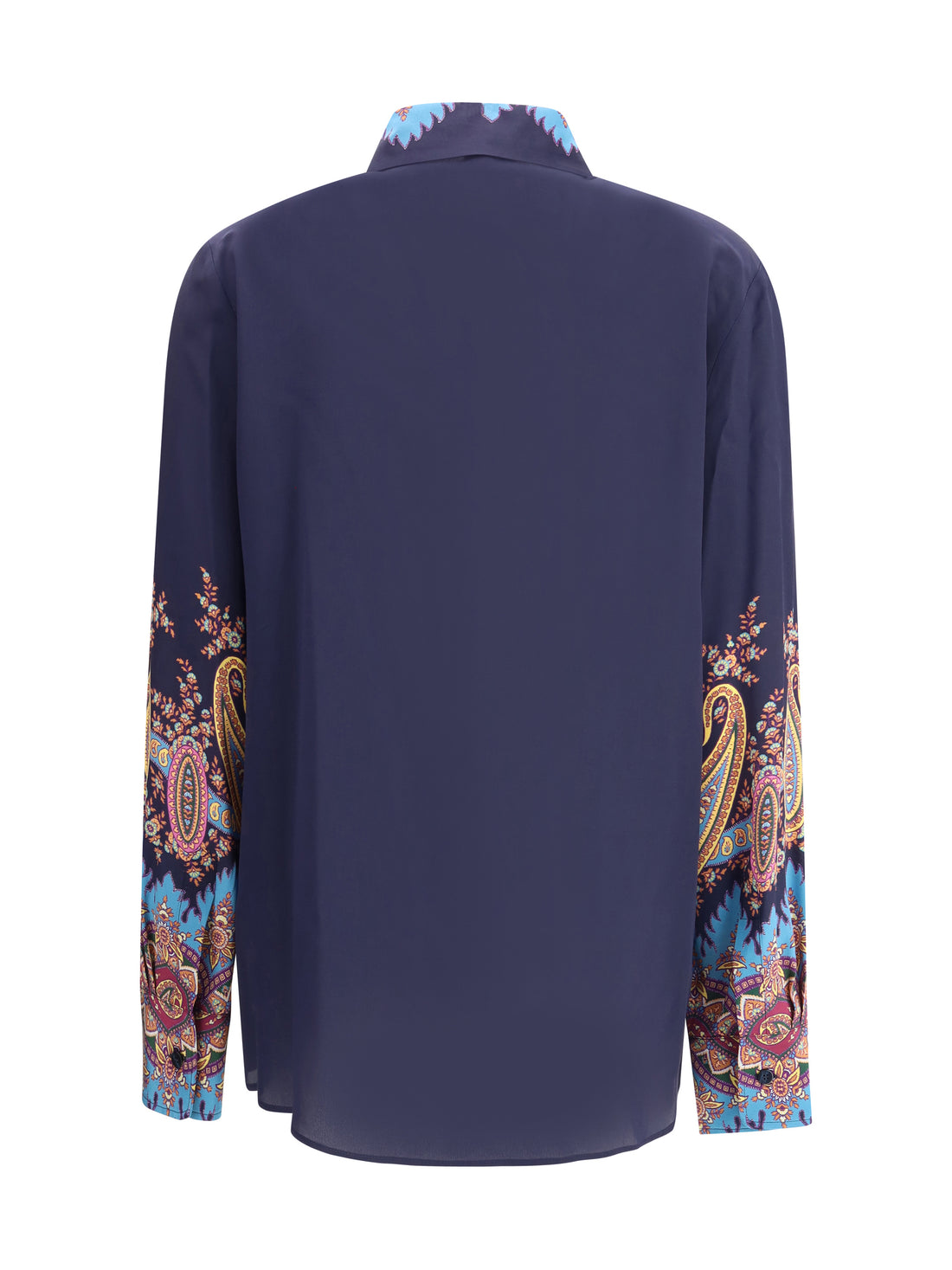 ETRO 42 silk shirt paisley print