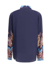 ETRO 42 silk shirt paisley print