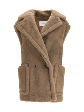 MAX MARA 42 teddy alpaca and wool vest