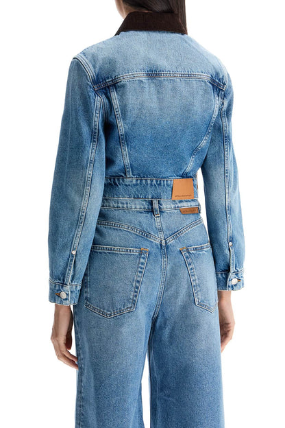 cropped denim jacket for women