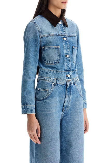 cropped denim jacket for women