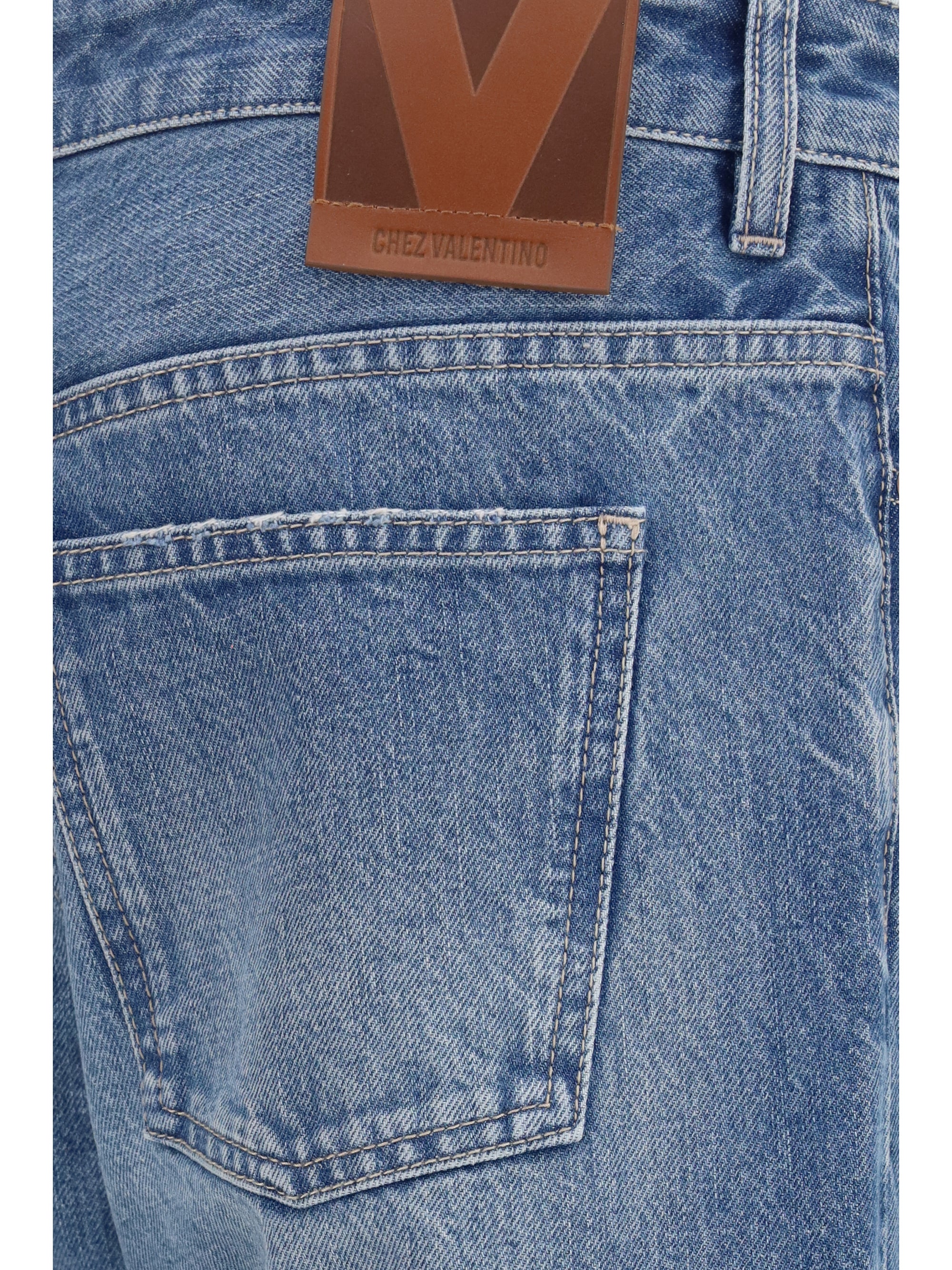 straight-leg jeans