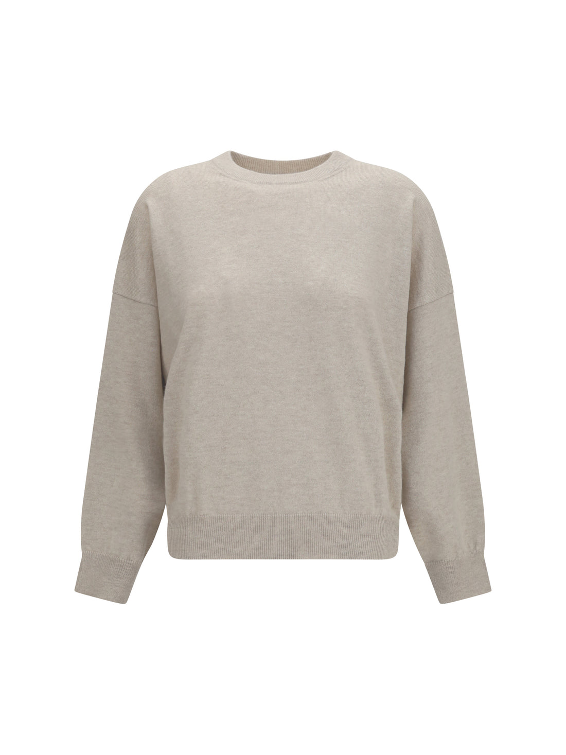 BRUNELLO CUCINELLI L cashmere sweater with monili chain